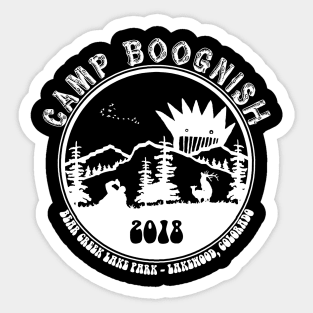 CAMP BOOGNISH (Vintage White) Sticker